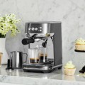 Breville Bambino Plus Automatic Espresso Machine, Black Stainless Steel