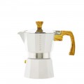 Grosche Milano 3 Cup Stovetop Espresso Maker, White